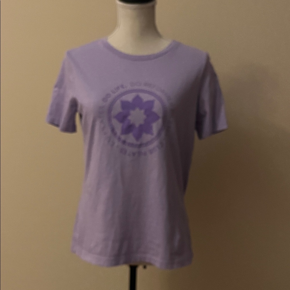 Club Pilates purple tee
